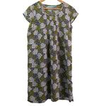 BLUE ILLUSION 100% Linen Heart Print Dress Size M