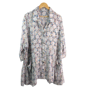 BLACK PEPPER Button Up Tunic Top Size 24