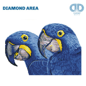 DIAMOND DOTZ® Blue Hyacinth Macaws 52x37cm