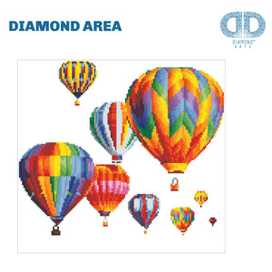DIAMOND DOTZ® Hot Air Balloons 40x37cm