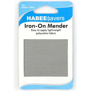 HABEE$avers Iron-On Mender 'Grey'