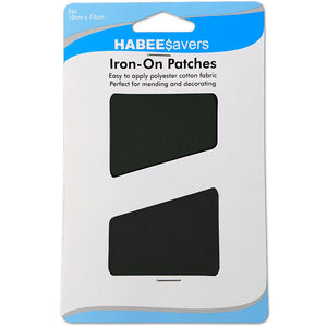 HABEE$avers 2 x Iron On Patches 'Bottle Green'