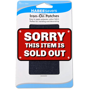 HABEE$avers 2 x Iron On Patches 'Denim'