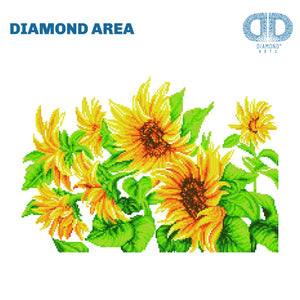 DIAMOND DOTZ® Hazy Daze Sunflowers 57x41cm