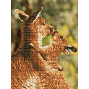 DIAMOND DOTZ® Kissing Kangas 31x41cm