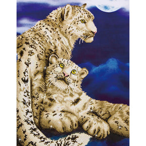 DIAMOND DOTZ® Snow Leopards 52x77cm