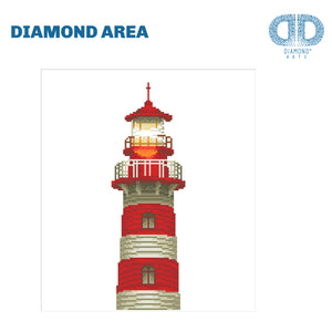 DIAMOND DOTZ® Light House 37x42cm