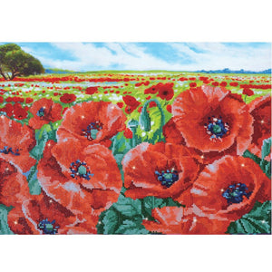 DIAMOND DOTZ® Red Poppy Field 60x42cm