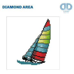 DIAMOND DOTZ® Sailboat 20x20cm
