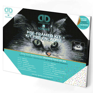 DIAMOND DOTZ® PRE-FRAMED Shadow Cat 32x25cm