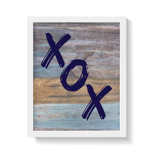 XOX ON WOOD Print