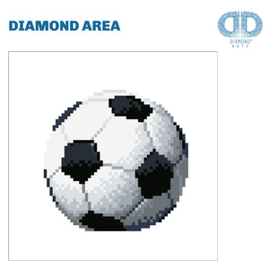 DIAMOND DOTZ® Soccer Ball 20x20cm