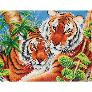 DIAMOND DOTZ® Tender Tigers 52x37cm