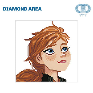 DIAMOND DOTZ® DISNEY FROZEN II Anna Cameo 22x22cm
