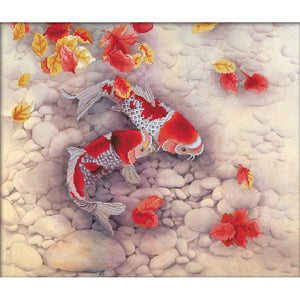 NEEDLE ART WORLD Printed Cross Stitch 'Koi Carp'
