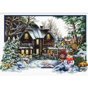 NEEDLE ART WORLD Printed Cross Stitch 'Winter Comes'