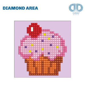 DIAMOND DOTZ® Cup Cake Yum 7.6x7.6cm