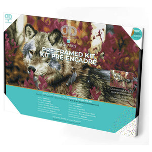 DIAMOND DOTZ® PRE-FRAMED Autumn Wolf 57x42cm