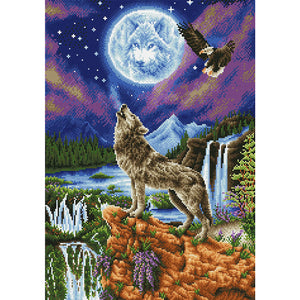 DIAMOND DOTZ® Mystic Wolf 47x67cm