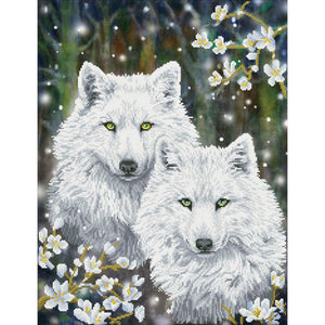 DIAMOND DOTZ® Winter Wolves 51x66cm