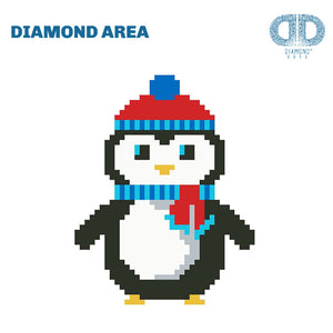 DIAMOND DOTZ® Christmas Penguin Picture 13.5x13.5cm