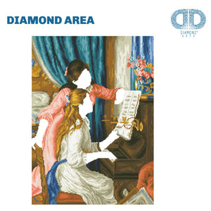 DIAMOND DOTZ® Girl's at the Piano (Renoir) 48x66cm