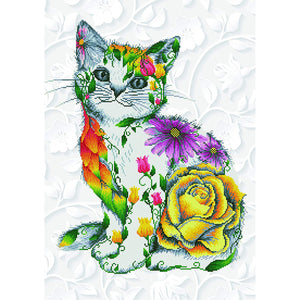 DIAMOND DOTZ® Flower Puss 78x55cm