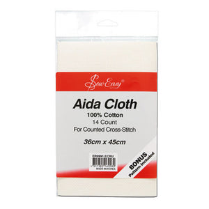 SEW EASY 14Ct Aida Cloth 36x45cm 'Ecru'