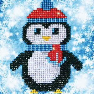 DIAMOND DOTZ® Christmas Penguin Picture 13.5x13.5cm