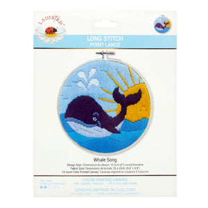 LADYBIRD Long Stitch Kit 'Whale Song' 15.2x15.2cm