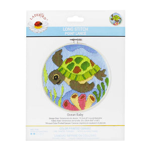 LADYBIRD Long Stitch Kit 'Ocean Baby' 15.2x15.2cm
