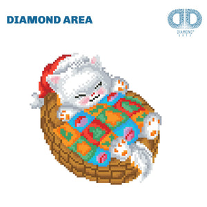 DIAMOND DOTZ® Snug Christmas Kitty 23x25cm
